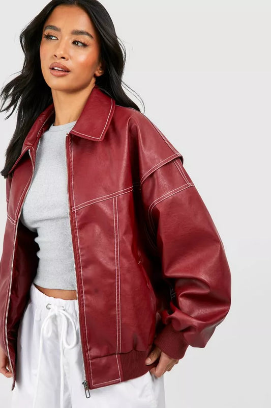 Leren Bomber Jacket - Trending 2024